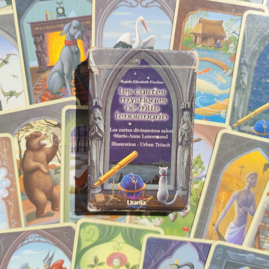 Jeu Divinatoire Français – Cartes Mystiques de Mlle Lenormand – 1ère Édition 2005 Rare