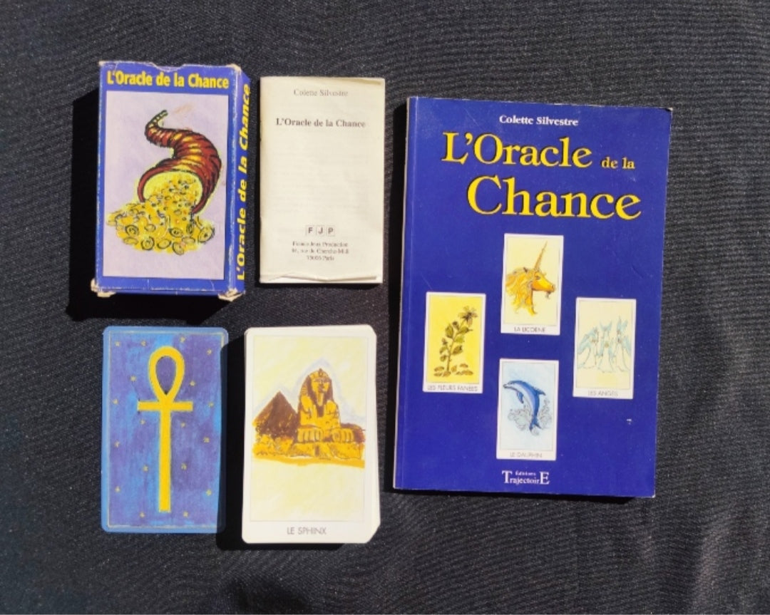 Oracle of Luck – Rare 2003 Divinatory Deck – Vintage French Oracle with Book