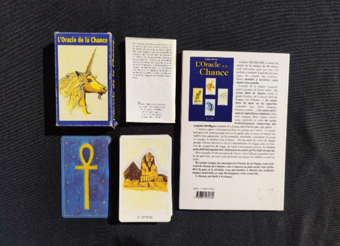Oracle of Luck – Rare 2003 Divinatory Deck – Vintage French Oracle with Book