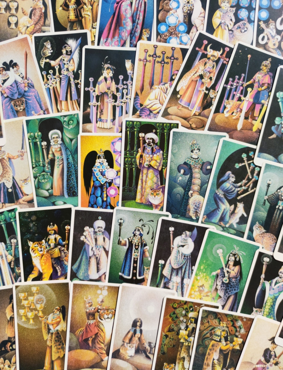 Tarot of the Cat People – Rare Vintage Tarot Deck by Karen Kuykendall – Complete with Booklet