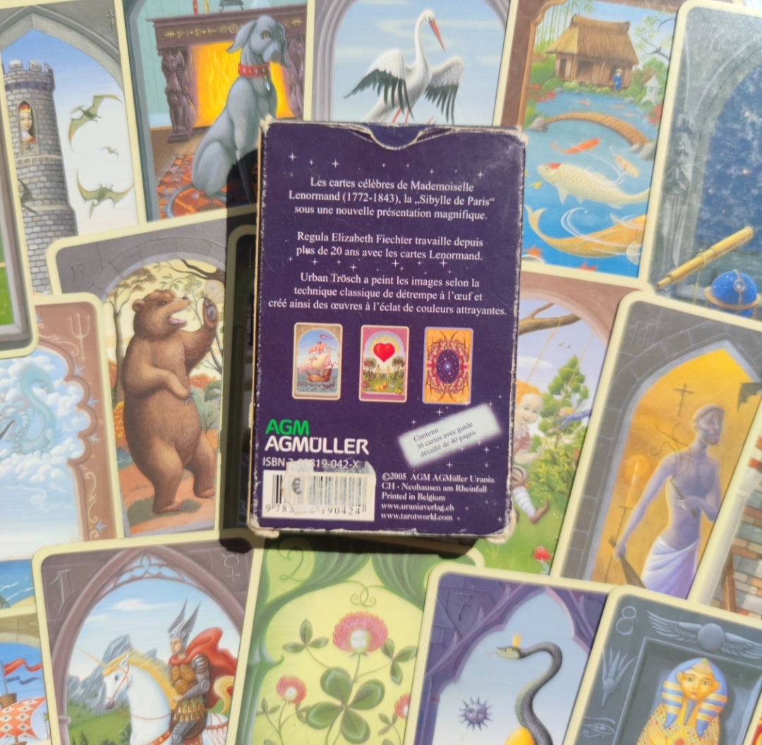 Jeu Divinatoire Français – Cartes Mystiques de Mlle Lenormand – 1ère Édition 2005 Rare