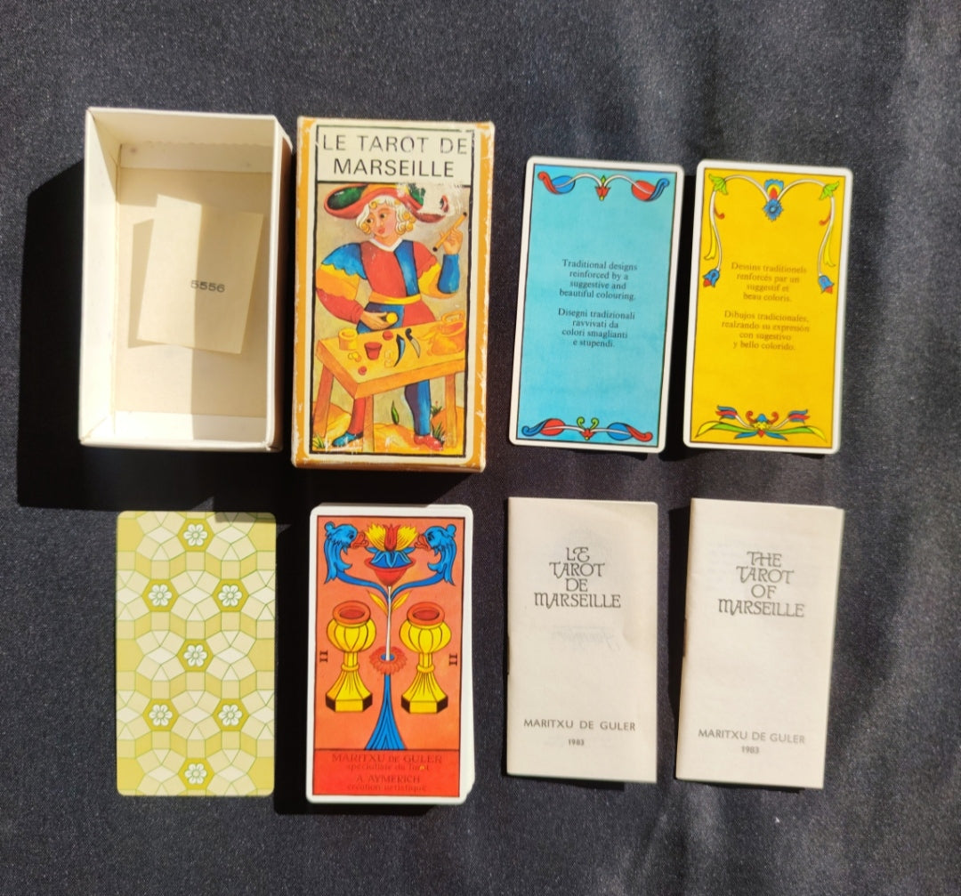 Marseille Tarot Deck – Maritxu de Guler – Rare 1983 Fournier First Edition