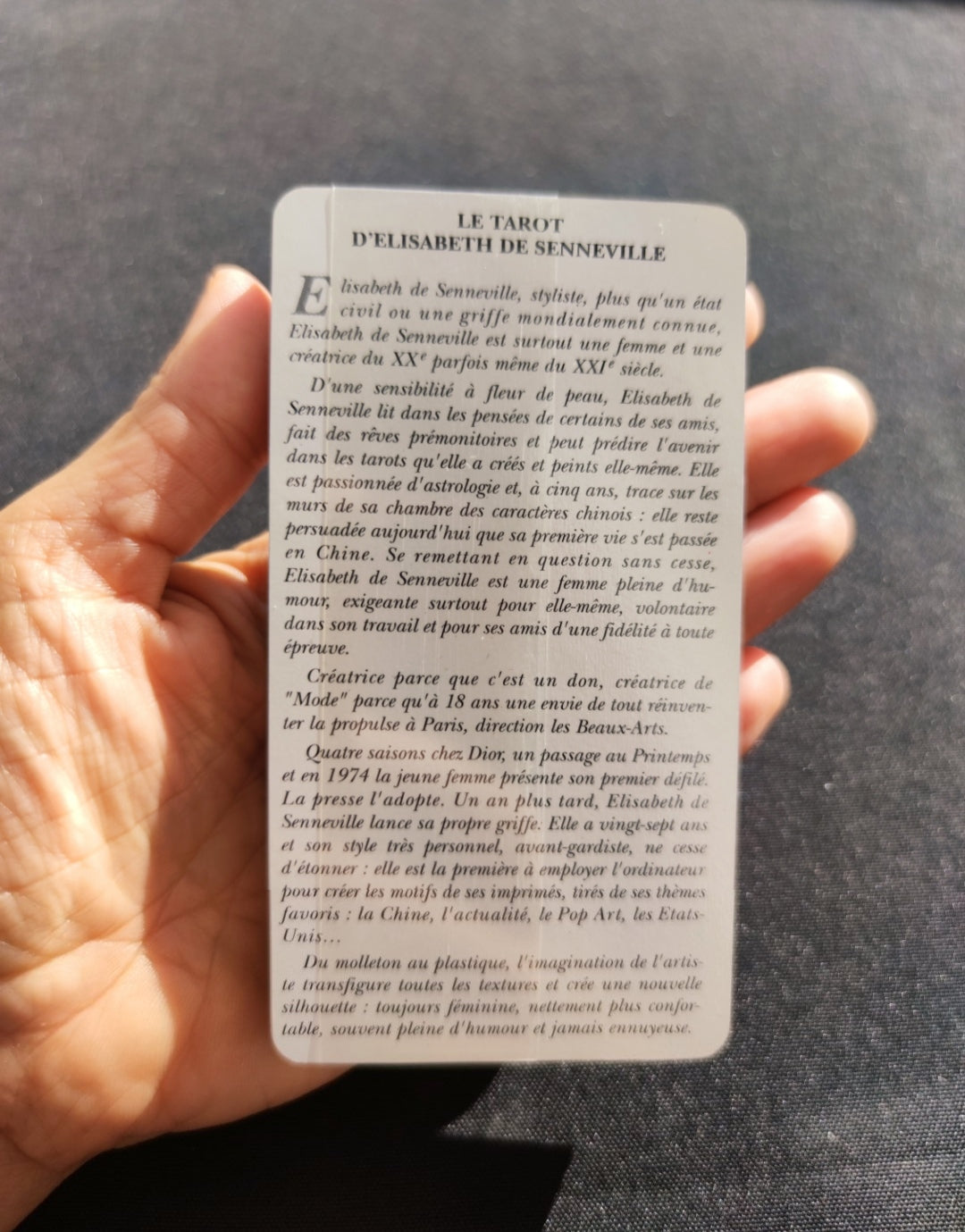 Elisabeth de Senneville Tarot Deck – Rare 44-Card Sealed Set – Artistic Divination Tool – Dusserre Edition