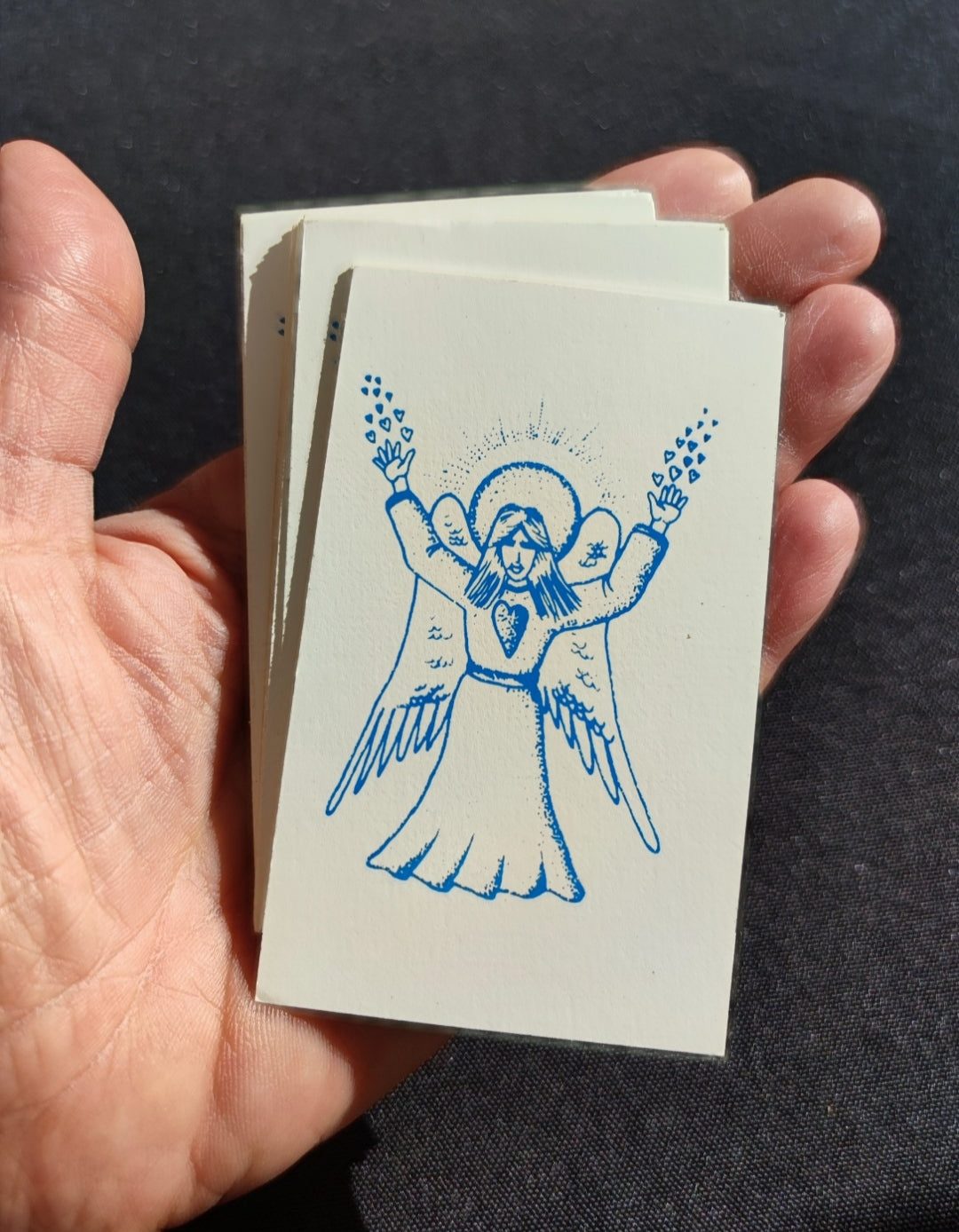 Angels of Peace Spiritual Card Deck (1990) – Rare 51-Card French Edition for Meditation & Inner Harmony