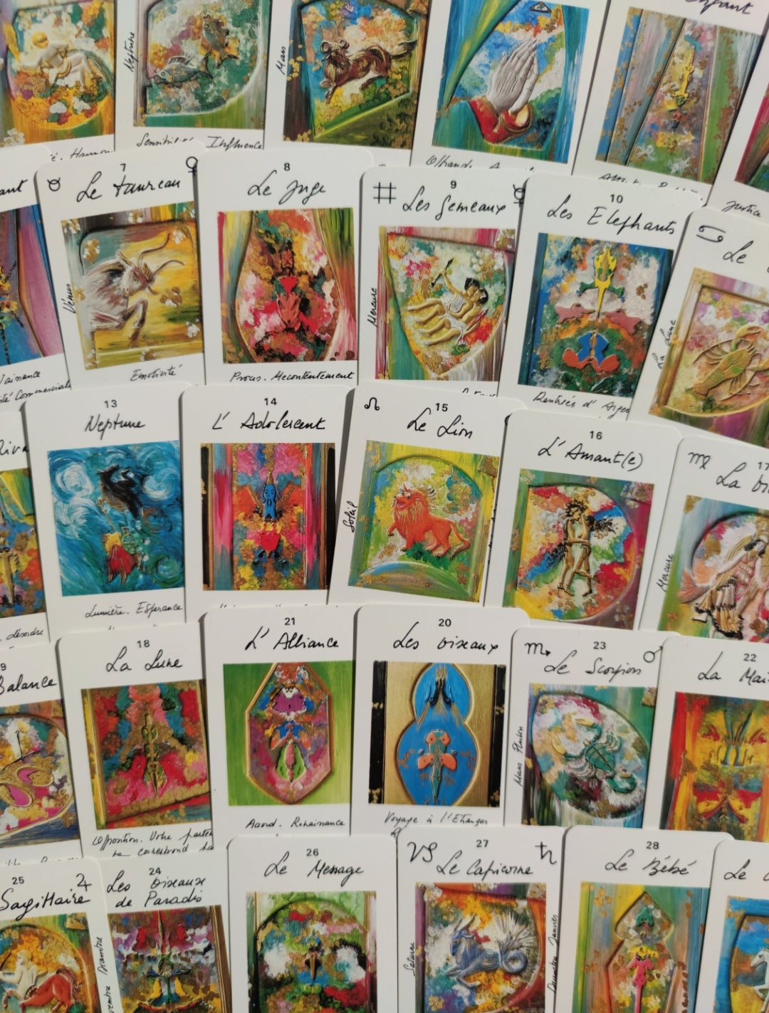 Rare 1986 Astrological Oracle by Uma Mukanda – 32-Card Divination Deck with Guidebook