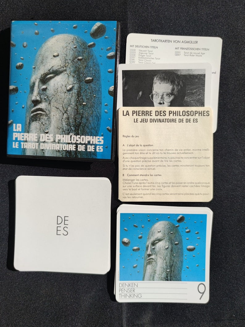 The Philosophers’ Stone Divination Deck (1984) – Rare 40-Card Symbolic Oracle for Spiritual Insight & Inner Work