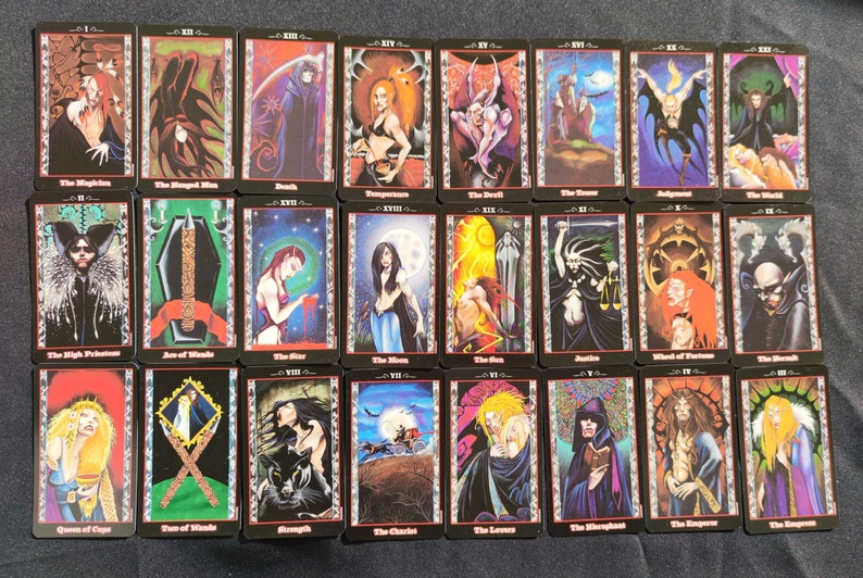 The Vampire Tarot – Rare 2001 Gothic Divination Deck by US Games Systems