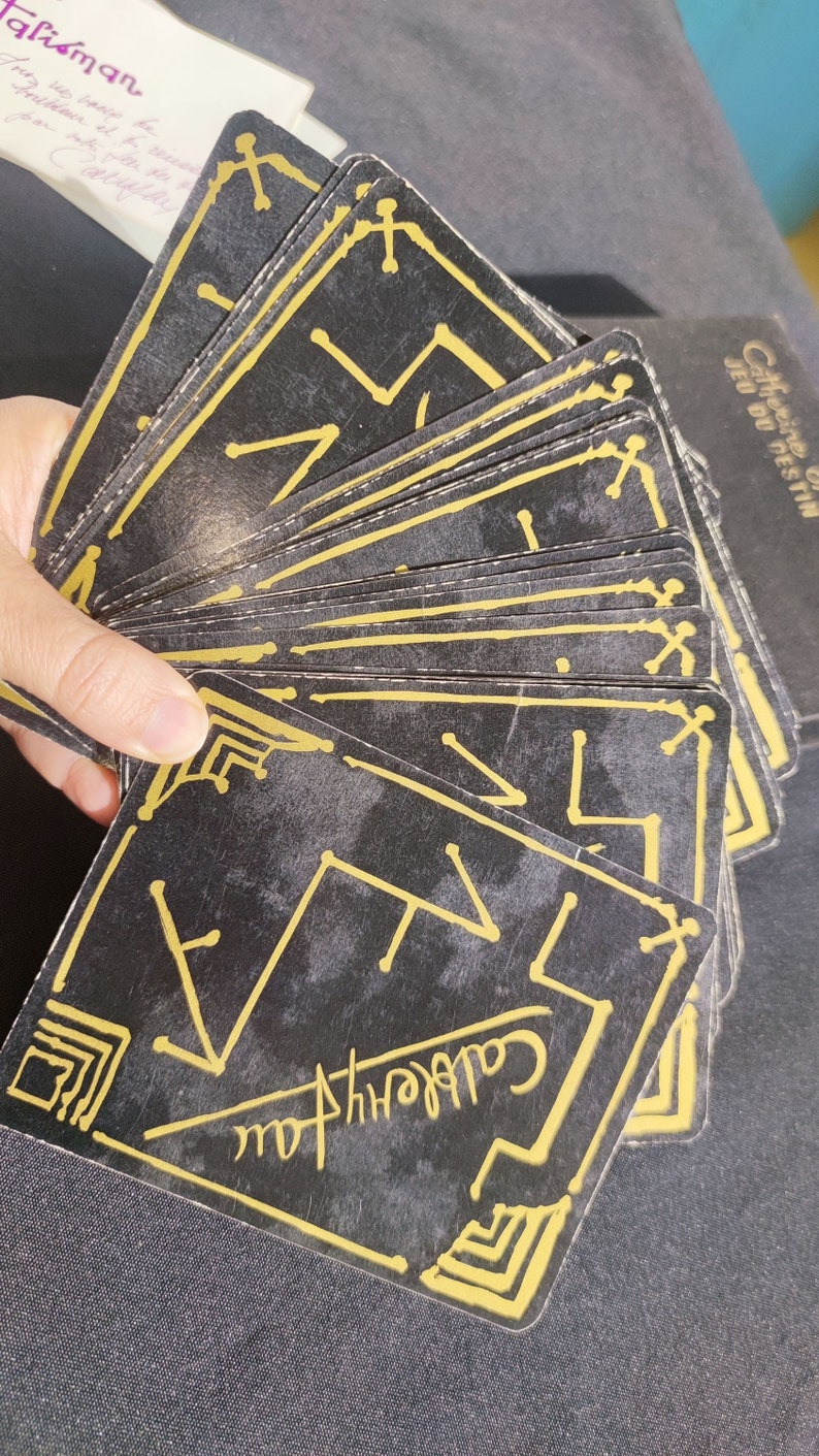 Game of Destiny – Talisman Cards by Catherine Jan | Rare Vintage Astrological Oracle Deck with Zodiac & Planetary Symbols