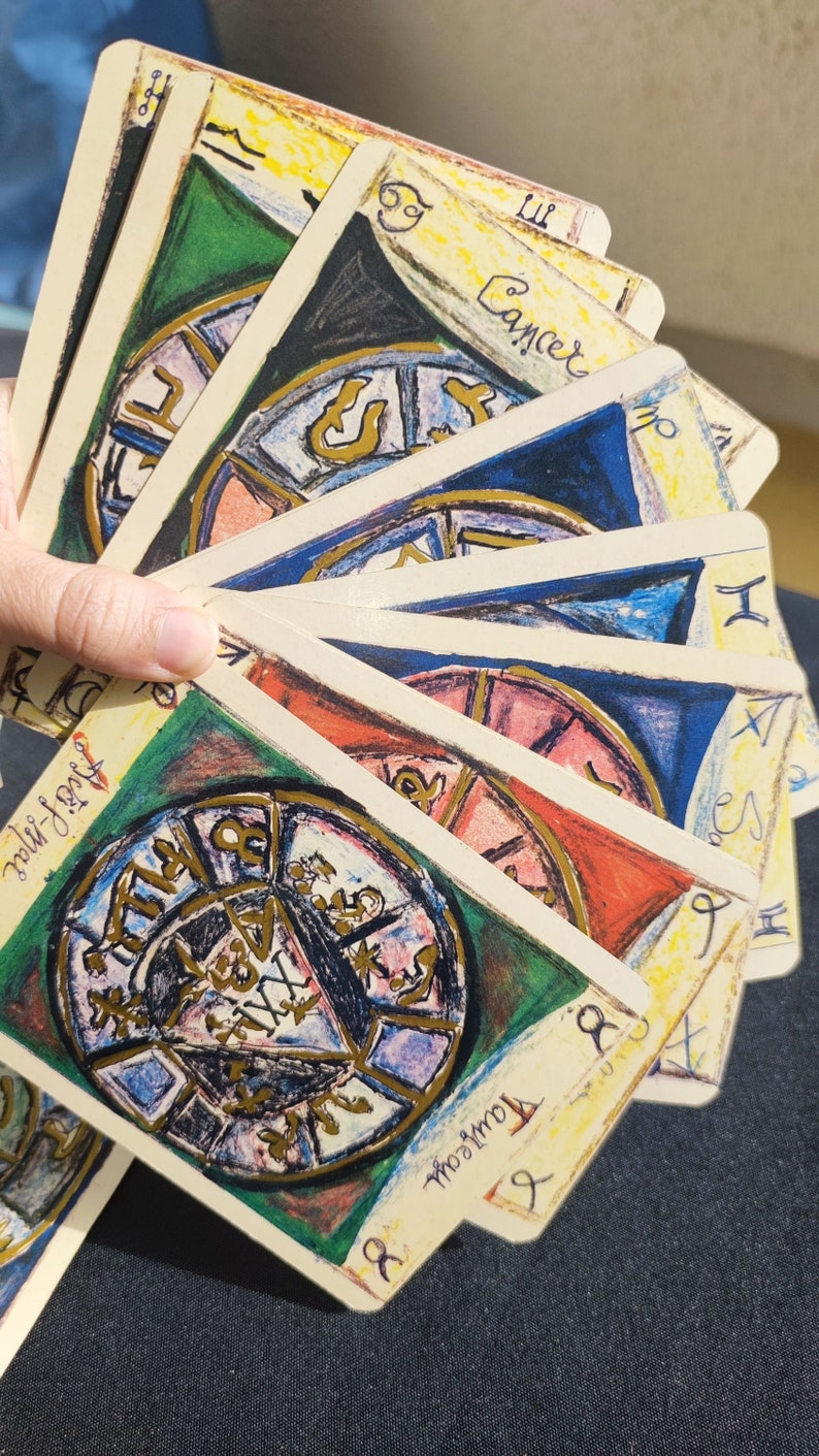 Game of Destiny – Talisman Cards by Catherine Jan | Rare Vintage Astrological Oracle Deck with Zodiac & Planetary Symbols