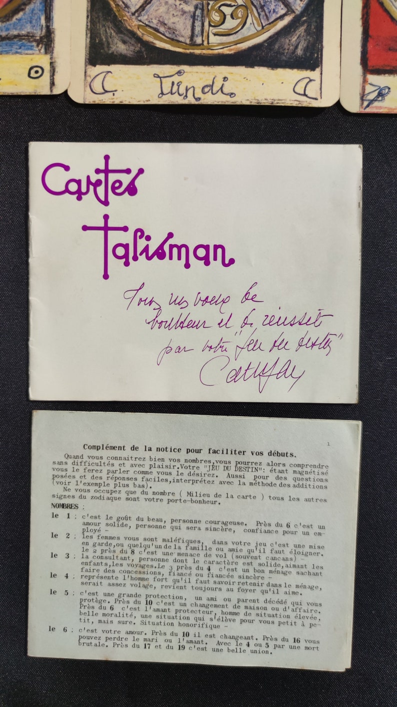 Game of Destiny – Talisman Cards by Catherine Jan | Rare Vintage Astrological Oracle Deck with Zodiac & Planetary Symbols