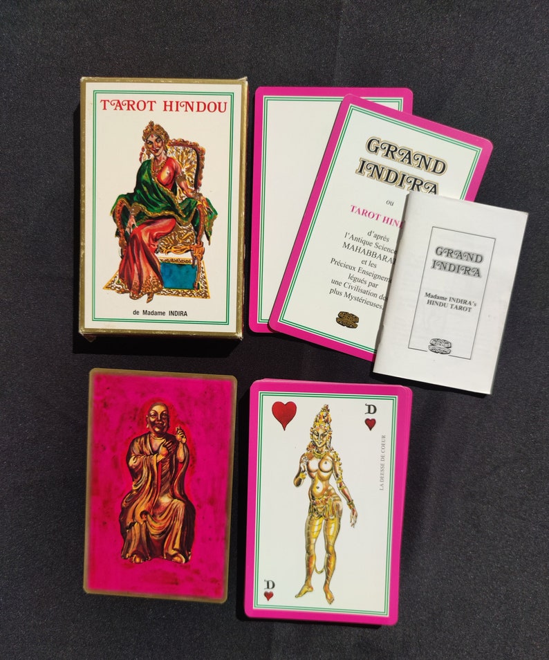 Madam Indira's Hindu Tarot – Rare 1993 Divinatory Deck Inspired by Mahabharata