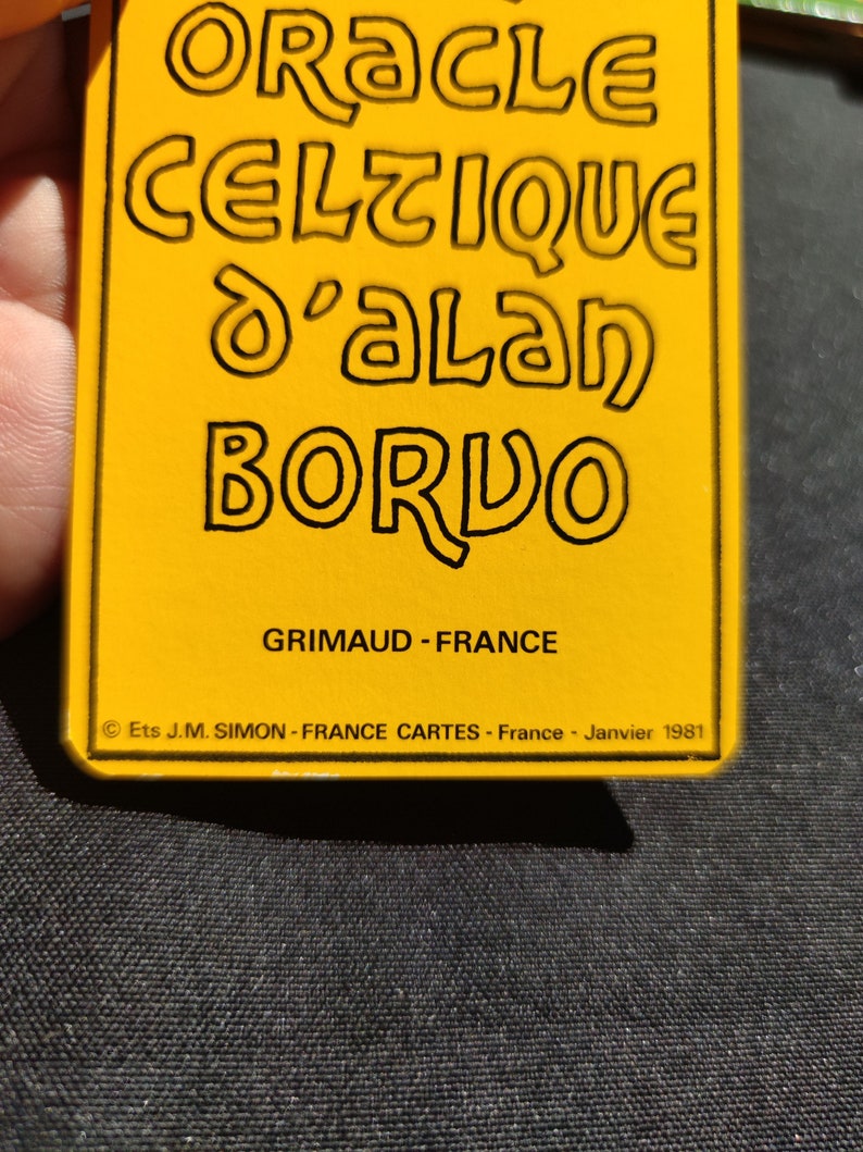 Alan Borvo Grand Celtic Oracle – Rare 1981 Divination Deck with Booklet