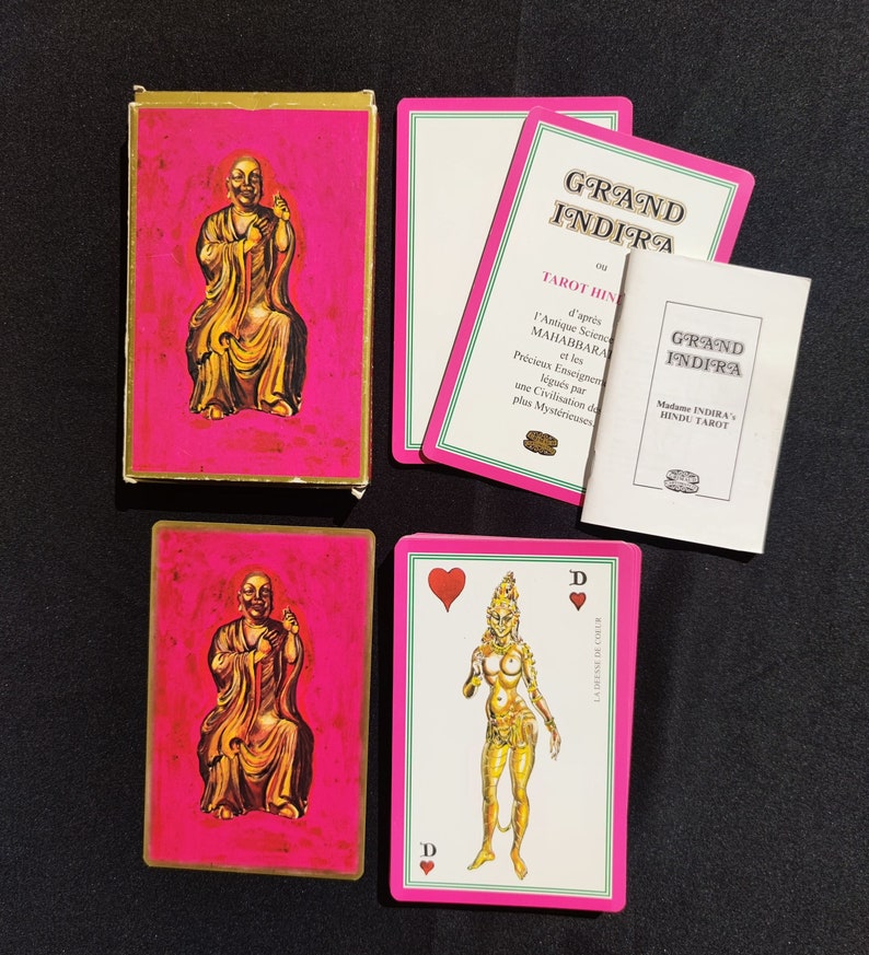 Madam Indira's Hindu Tarot – Rare 1993 Divinatory Deck Inspired by Mahabharata