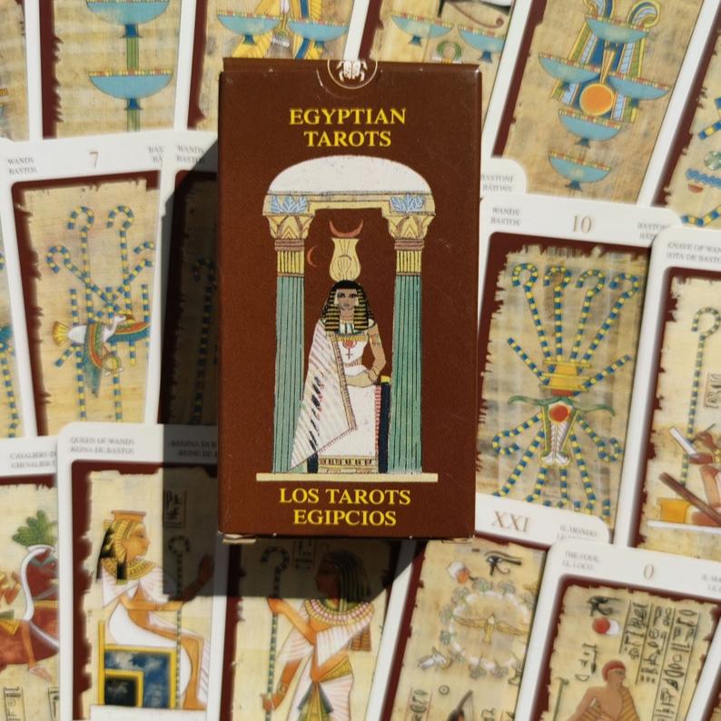 Mini Egyptian Tarot by Silvana Alasia – Rare 2003 Edition – 78 Cards Pocket-Size Divination Deck