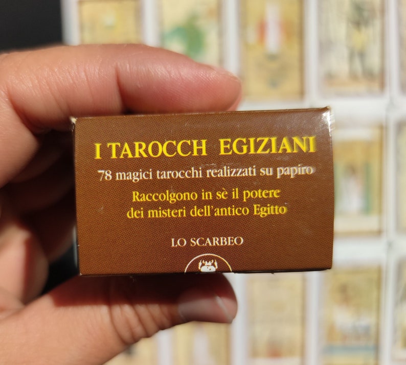 Mini Egyptian Tarot by Silvana Alasia – Rare 2003 Edition – 78 Cards Pocket-Size Divination Deck