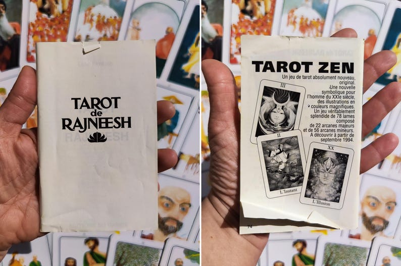 Rare 1996 Rajneesh Tarot Deck – 60 Illustrated Cards + Guidebook, Spiritual Divination