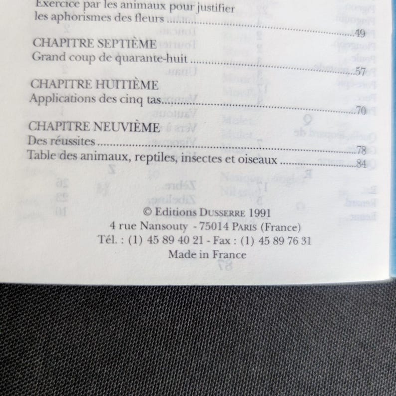 Grand Jeu de Société et Pratiques Secrètes de Mlle Lenormand – Dusserre 1991