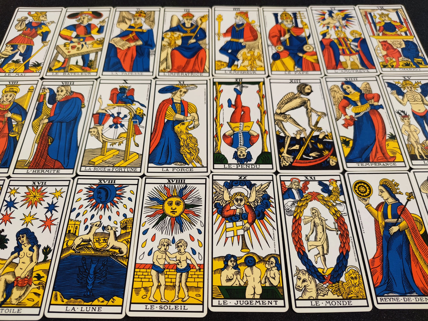 Tarot of Marseille Tchalaï 1981-Grimaud-gift-divination-cartomancy-clairvoyance-fortune telling- tarot deck-esotericism-prediction