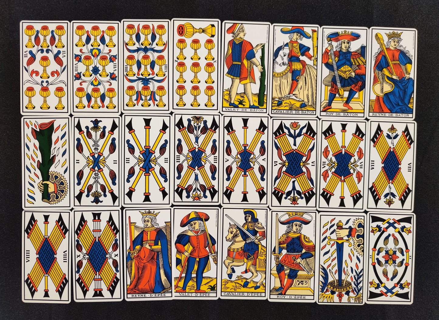 Tarot of Marseille Tchalaï 1981-Grimaud-gift-divination-cartomancy-clairvoyance-fortune telling- tarot deck-esotericism-prediction