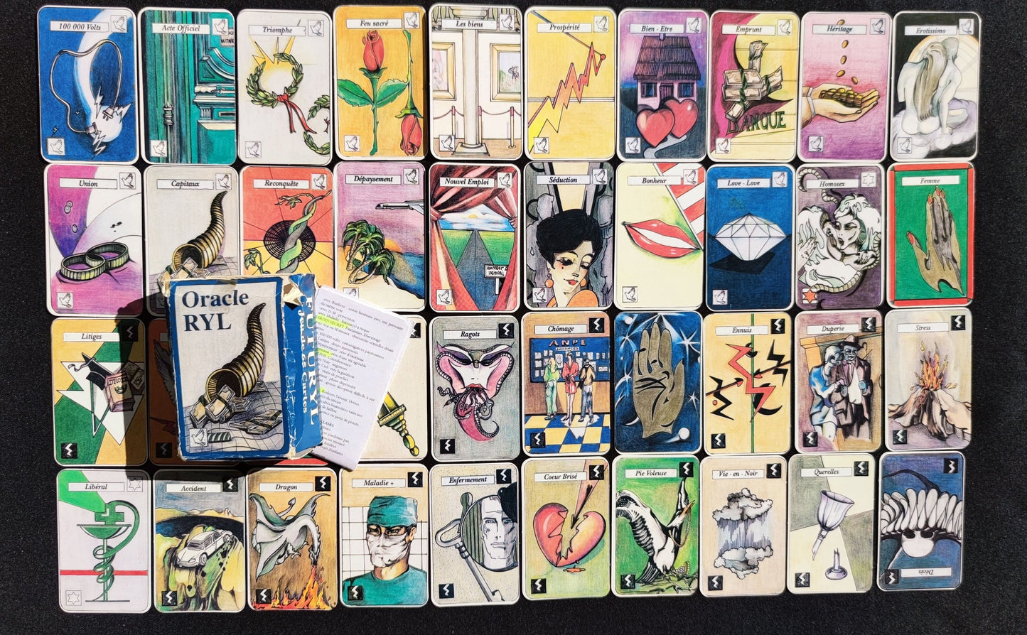 Oracle Ryl 1999-Gift-Divination -Cartomancy -Clairvoyance-Fortune telling -Tarot deck-Esotericism -Prediction