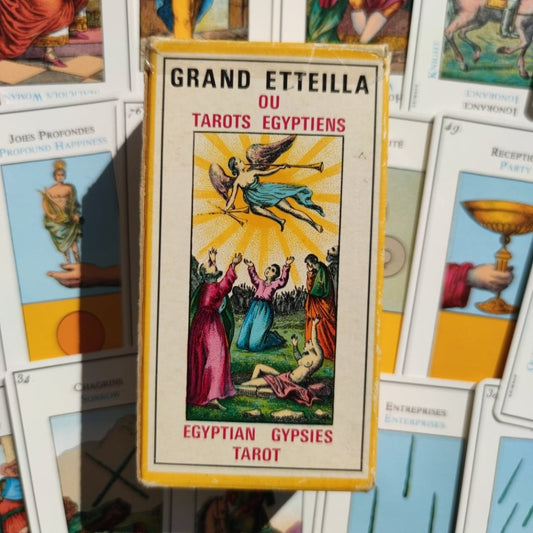 Grand Etteilla Egyptian Tarot Deck – Rare 1976 Grimaud Complete Set