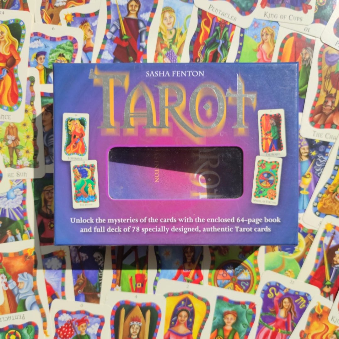 Tarot Sasha Fenton – Édition Rare 2014 avec Livre & Pochette – Jeu Divinatoire Complet en Anglais