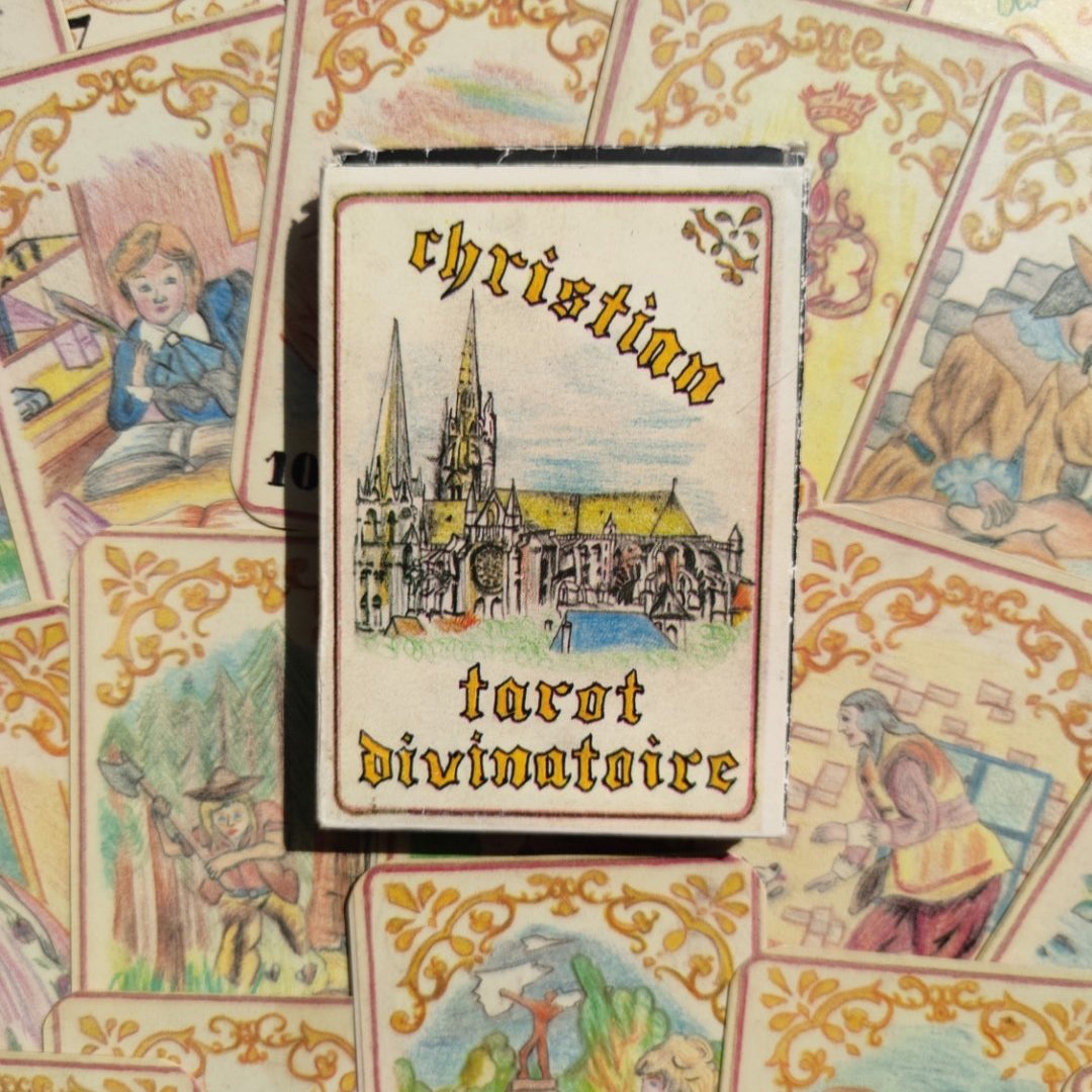 Tarot Divinatoire Christian 1991 – Oracle Vintage Rare – 32 Cartes Français