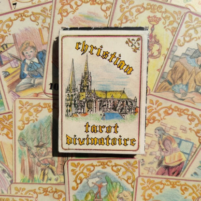 Tarot Divinatoire Christian 1991 – Oracle Vintage Rare – 32 Cartes Français