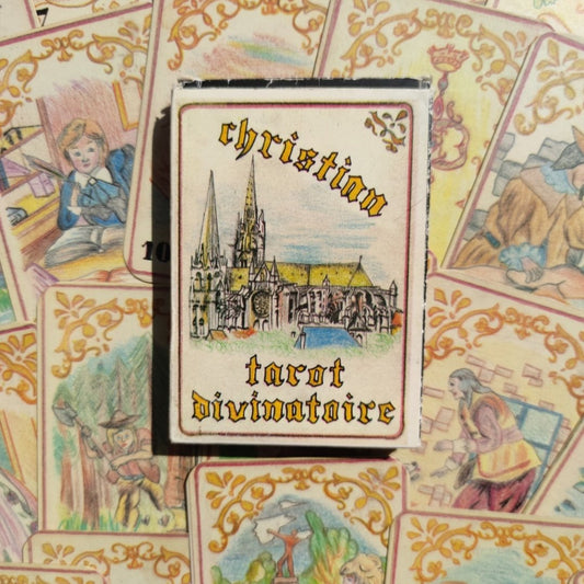 Tarot Divinatoire Christian 1991 – Oracle Vintage Rare – 32 Cartes Français