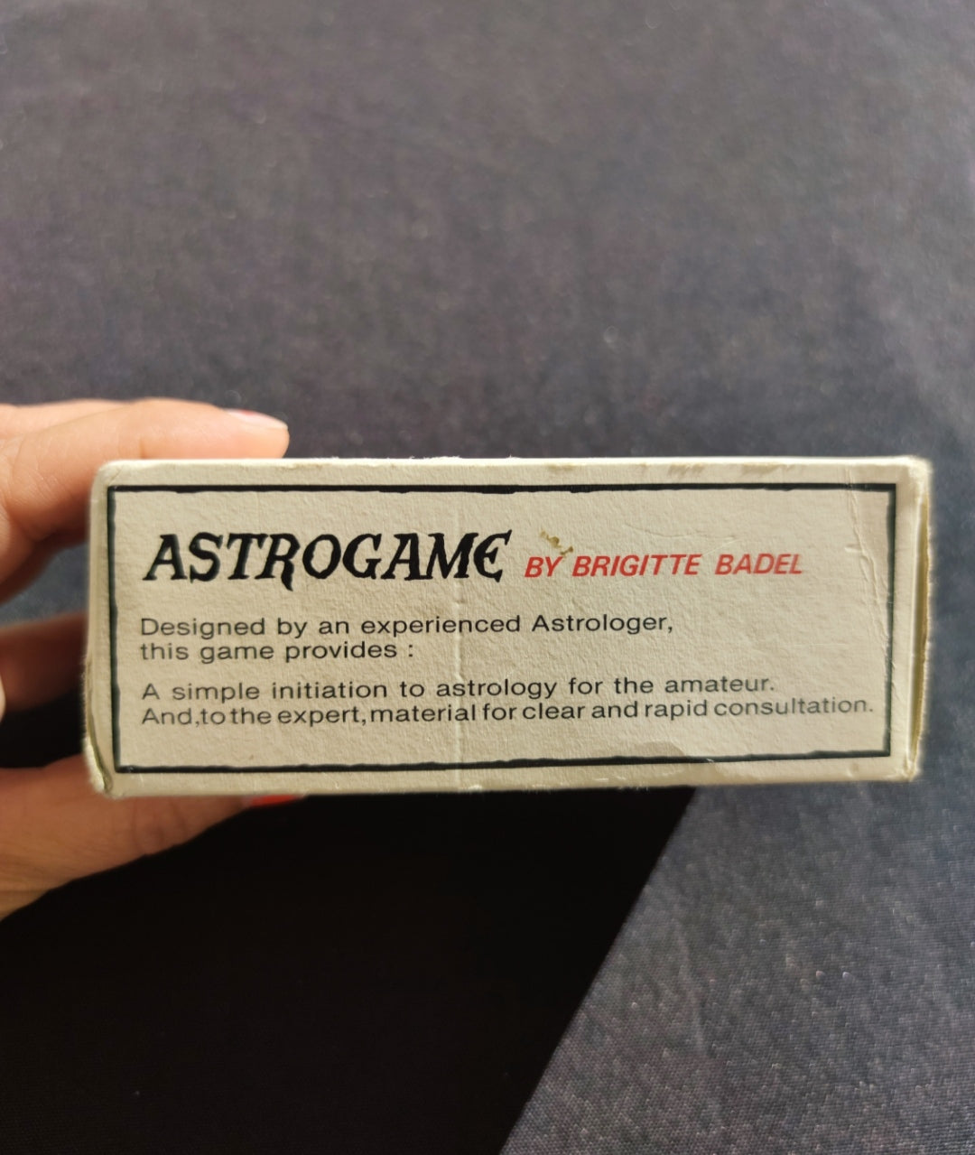 Astrogame by Brigitte Badel – Rare Vintage Astrology Card Deck (1986) – 120 Cards + Guidebook – Grimaud Edition