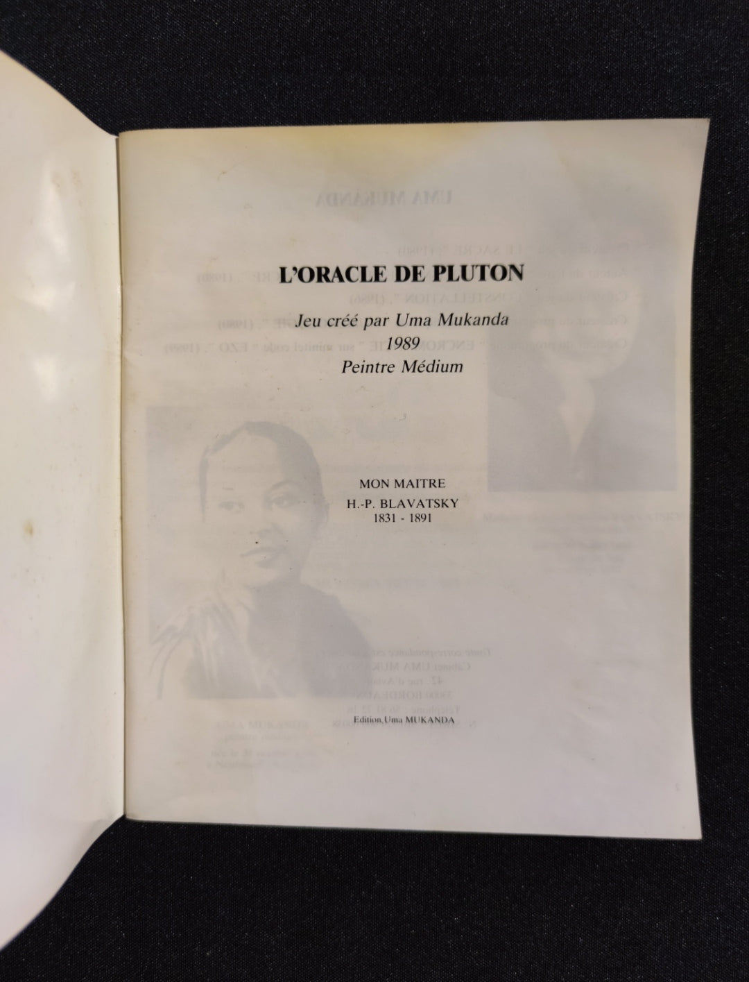 Oracle of Pluto – Rare 1986 French Divinatory Deck by Uma Mukanda