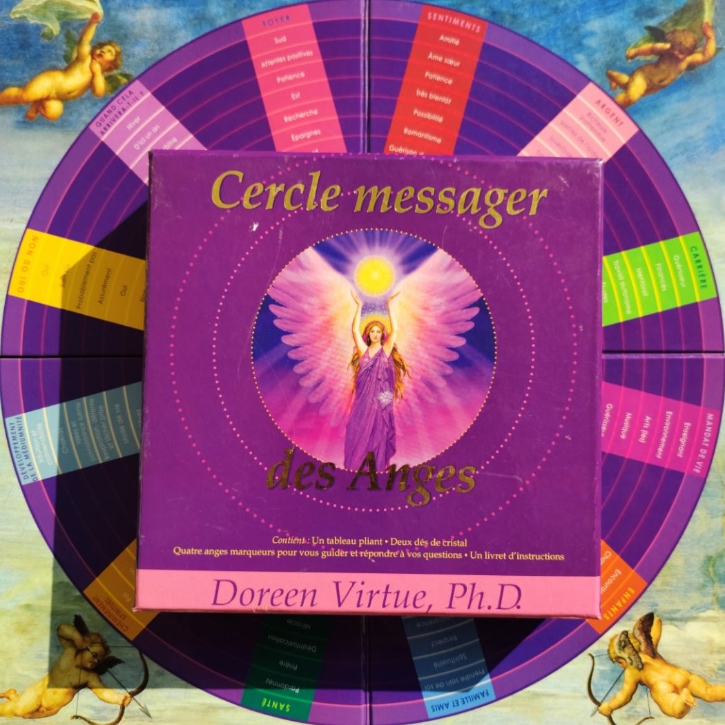 Angel Messenger Circle – Rare 2007 Collector’s Divination Box by Doreen Virtue – Complete Spiritual Oracle Set
