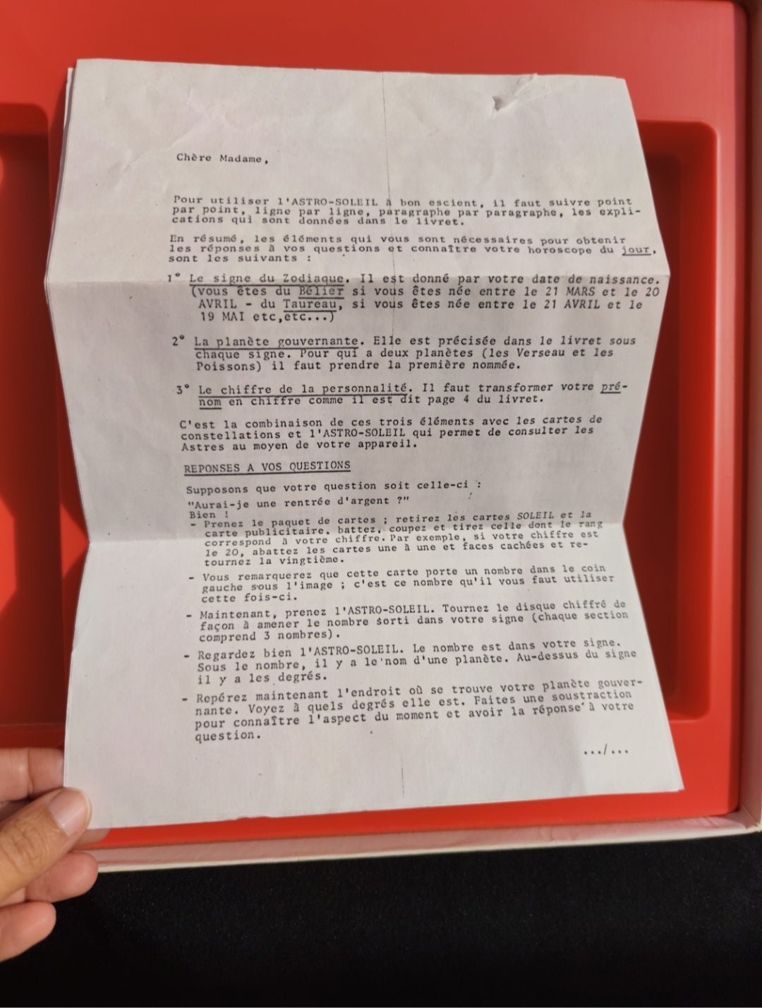 Astro Soleil – 1971 Astrological Divination Game by Madame Soleil | Rare Vintage Collector’s Edition