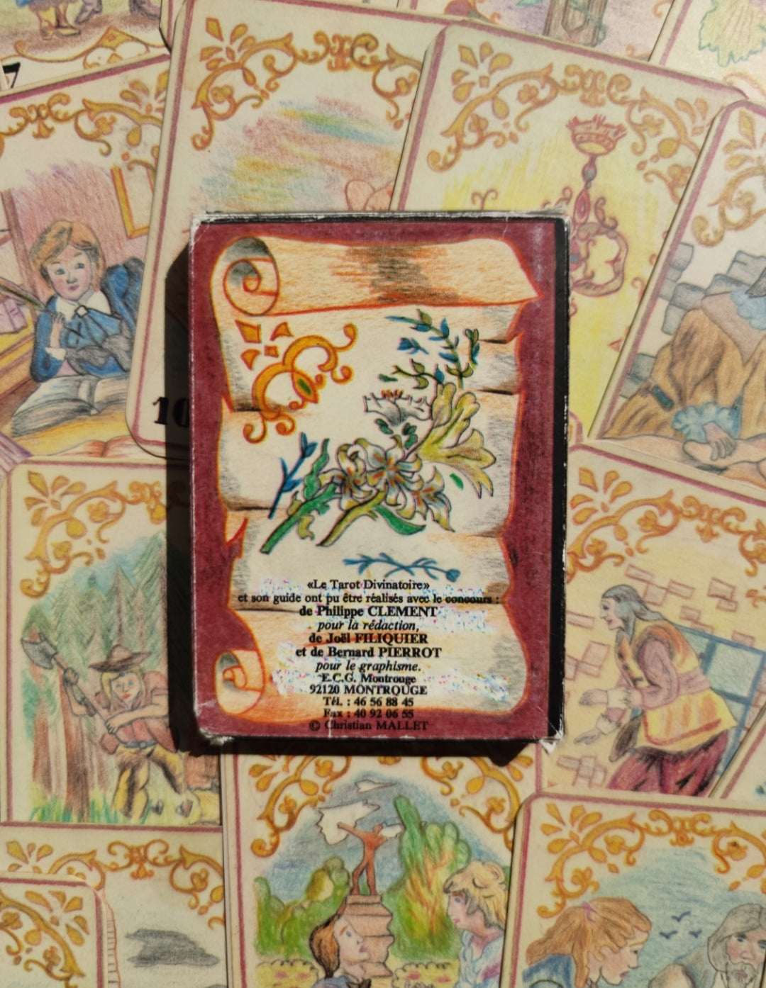 Tarot Divinatoire Christian 1991 – Oracle Vintage Rare – 32 Cartes Français