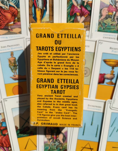 Grand Etteilla Egyptian Tarot Deck – Rare 1976 Grimaud Complete Set