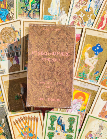 Shakespeare Tarot Deck by Luigi Scapini – Rare 1990 Limited Edition – 78 Cards + Guidebook