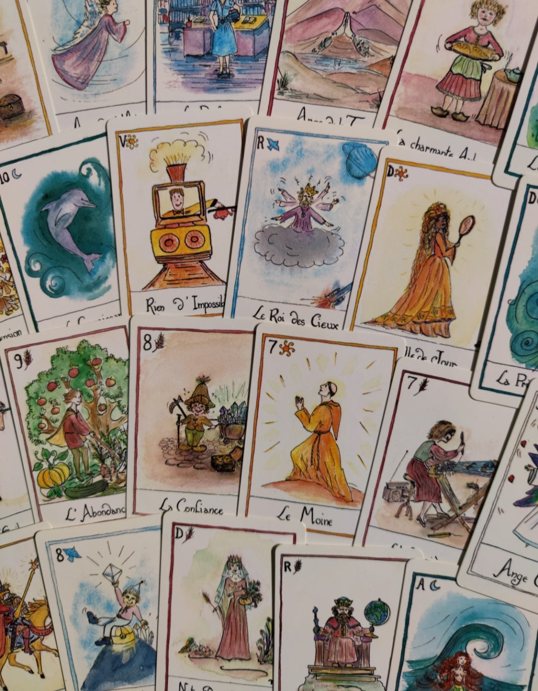 Game of the 4 Elements Oracle (1993) – Rare Esoteric 35-Card Deck in French for Meditation & Divination