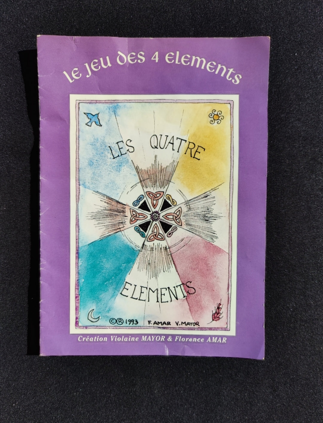 Game of the 4 Elements Oracle (1993) – Rare Esoteric 35-Card Deck in French for Meditation & Divination