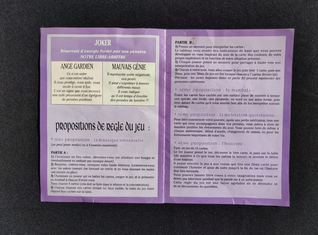 Game of the 4 Elements Oracle (1993) – Rare Esoteric 35-Card Deck in French for Meditation & Divination