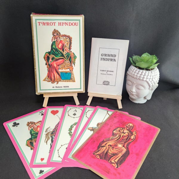 Madam Indira's Hindu Tarot – Rare 1993 Divinatory Deck Inspired by Mahabharata