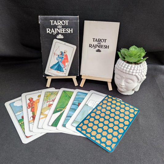 Rare 1996 Rajneesh Tarot Deck – 60 Illustrated Cards + Guidebook, Spiritual Divination