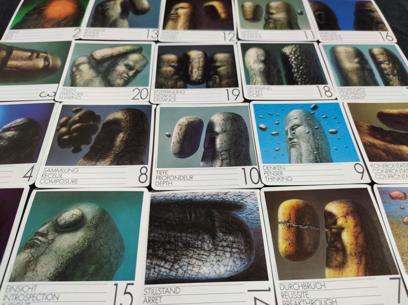 The Philosophers’ Stone Divination Deck (1984) – Rare 40-Card Symbolic Oracle for Spiritual Insight & Inner Work
