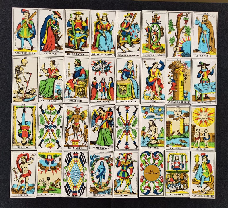 Tarot d'Épinal – Rare 1976 Reissue of Historic 1830 French Tarot Deck | Collector’s Edition