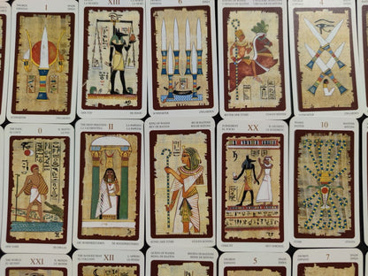 Mini Egyptian Tarot by Silvana Alasia – Rare 2003 Edition – 78 Cards Pocket-Size Divination Deck