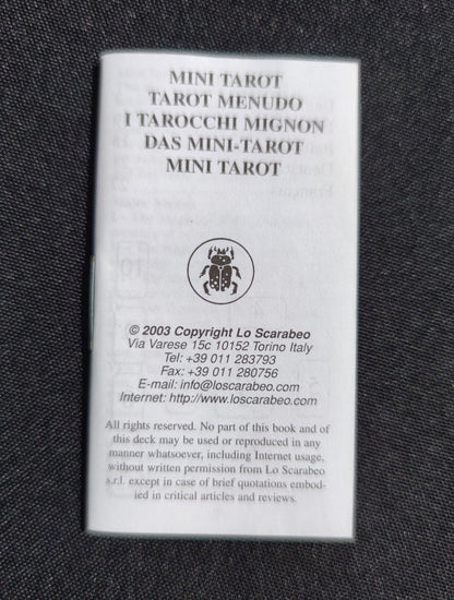 Mini Egyptian Tarot by Silvana Alasia – Rare 2003 Edition – 78 Cards Pocket-Size Divination Deck