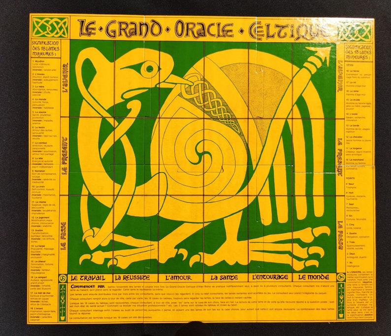 Alan Borvo Grand Celtic Oracle – Rare 1981 Divination Deck with Booklet