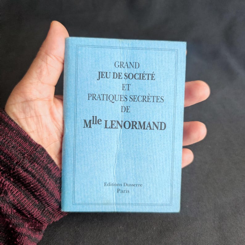 Grand Jeu de Société et Pratiques Secrètes de Mlle Lenormand – Dusserre 1991