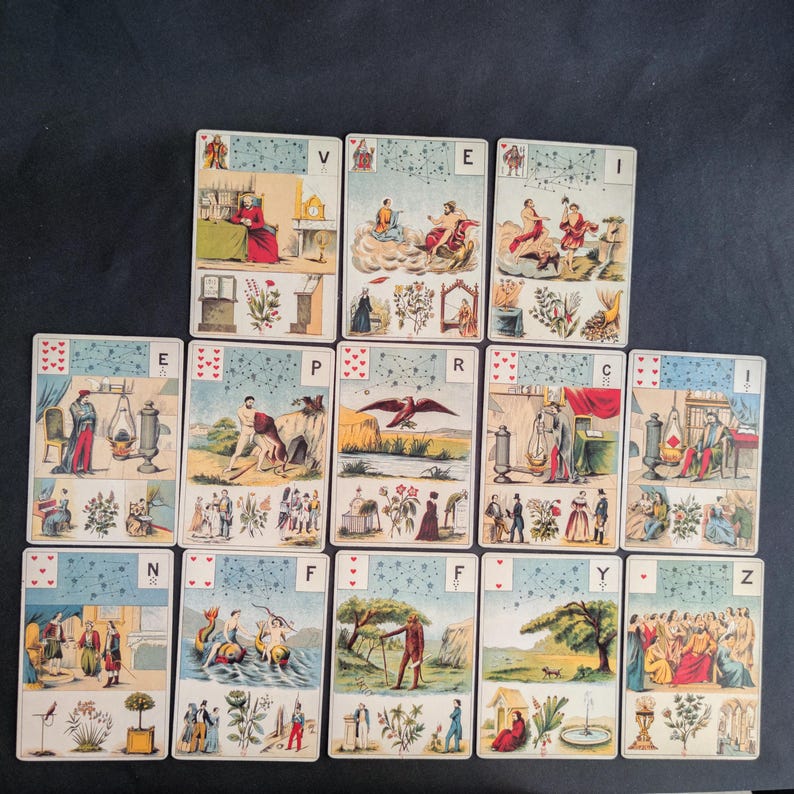 Grand Jeu de Société et Pratiques Secrètes de Mlle Lenormand – Dusserre 1991