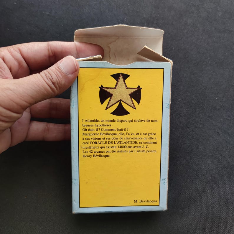 Oracle de l’Atlantide – France Cartes, 1996 – 42 cartes bilingues