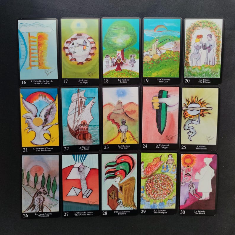 Oracle de l’Atlantide – France Cartes, 1996 – 42 cartes bilingues